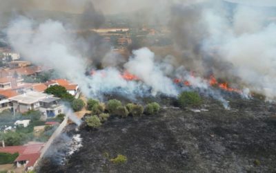 Importante incendio in via Calatafimini